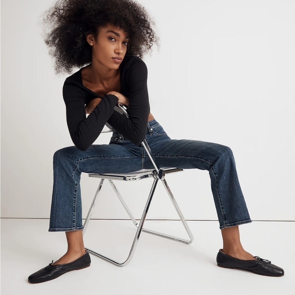 Madewell Tall Kick Out Crop Jeans in Arlen Wash